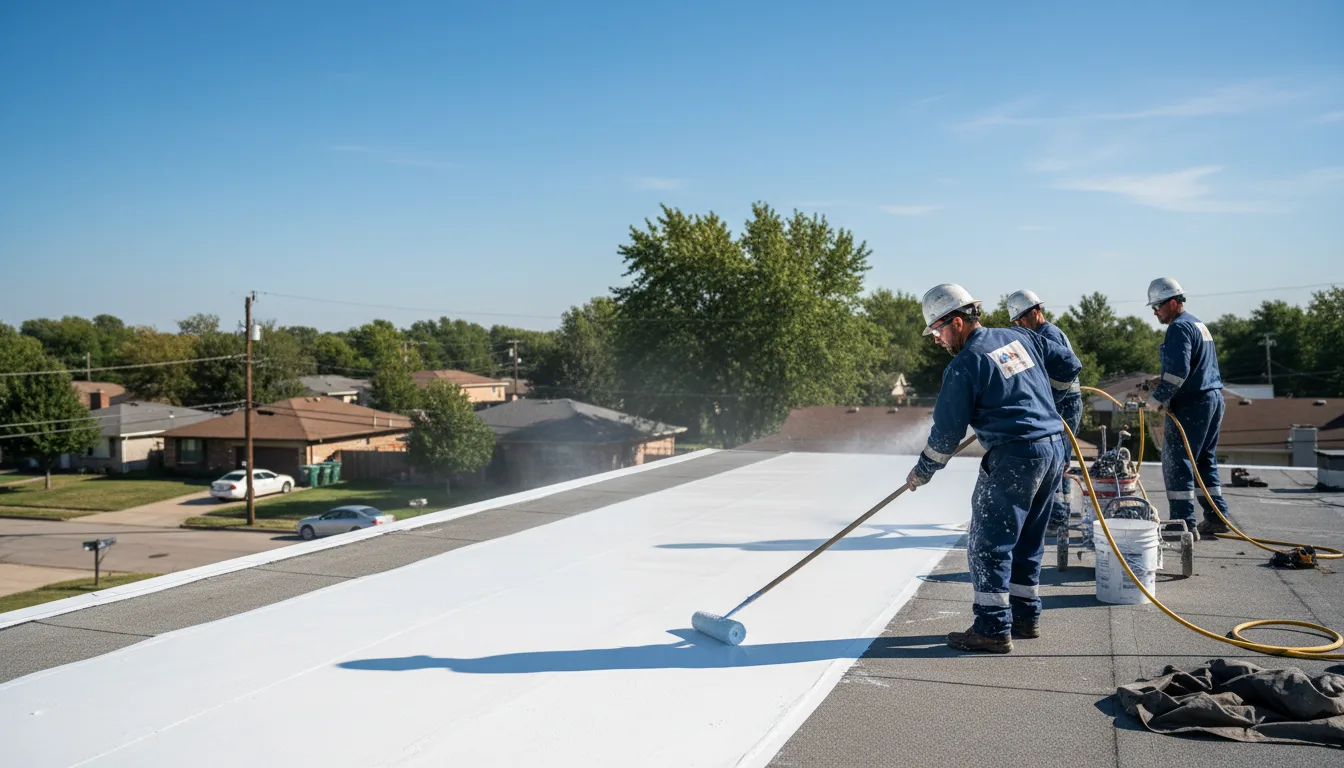Commercial roof coating in Leighton, IA near me